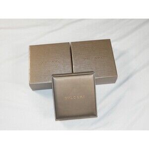 Authentic Empty Bvlgari Gold Jewelry Box Set of 5 | 2 Outer & 3 Inner Boxes
